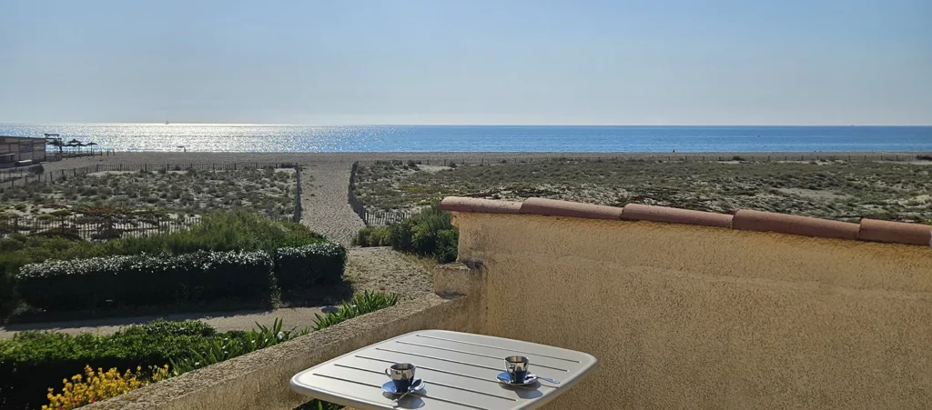 Terrasse vue mer panoramique